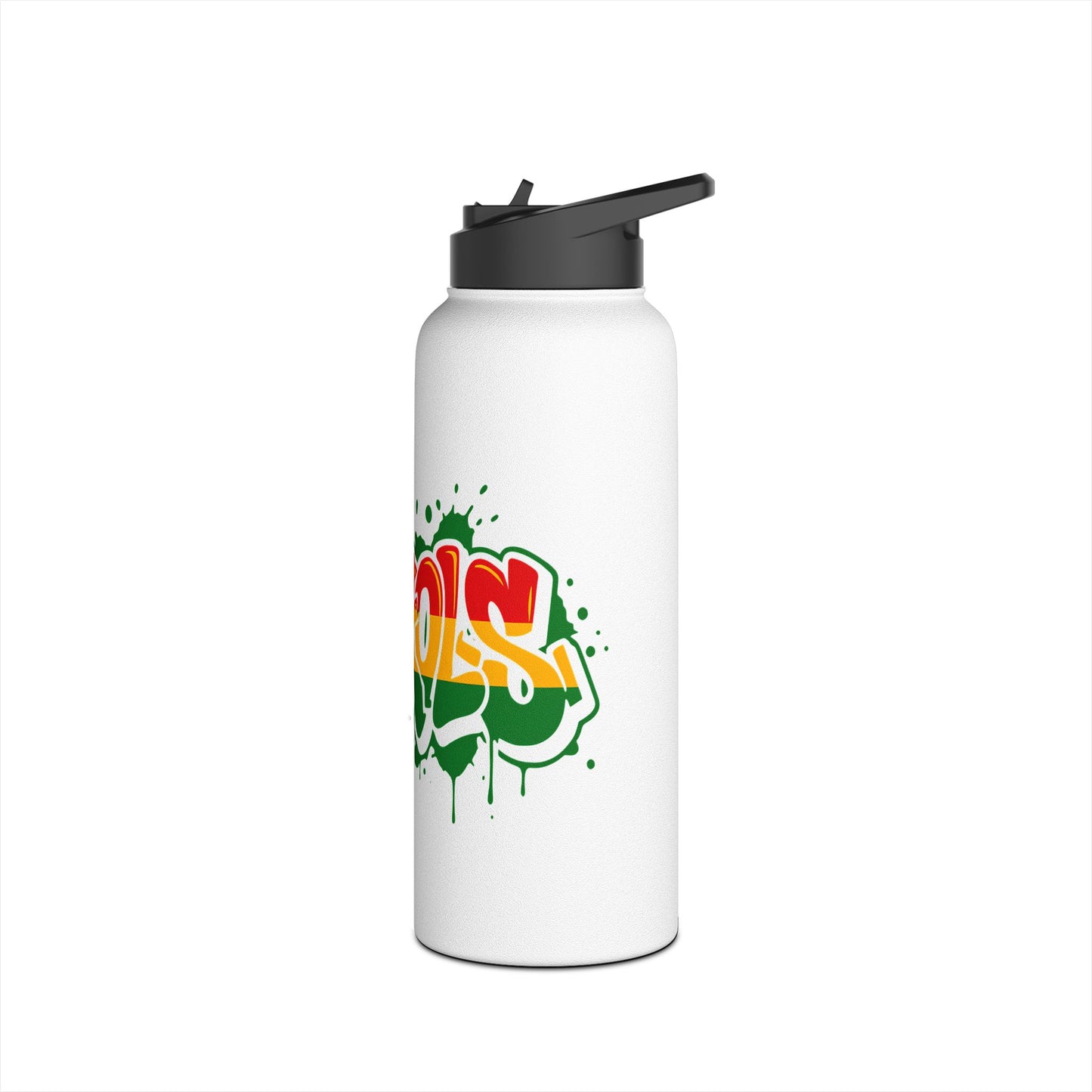 Rasta Raskols Stainless Steel Water Bottle, Standard Lid
