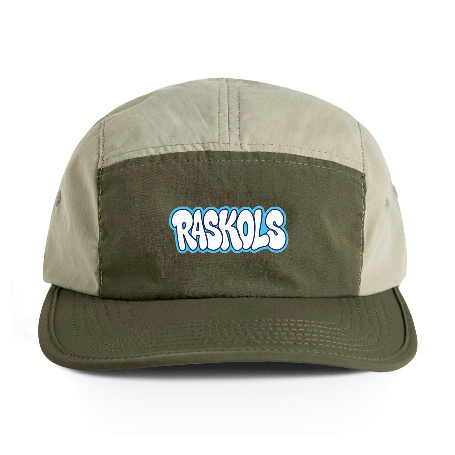 Two-Tone Nylon Cap — Raskols Embroidered Streetwear Hat