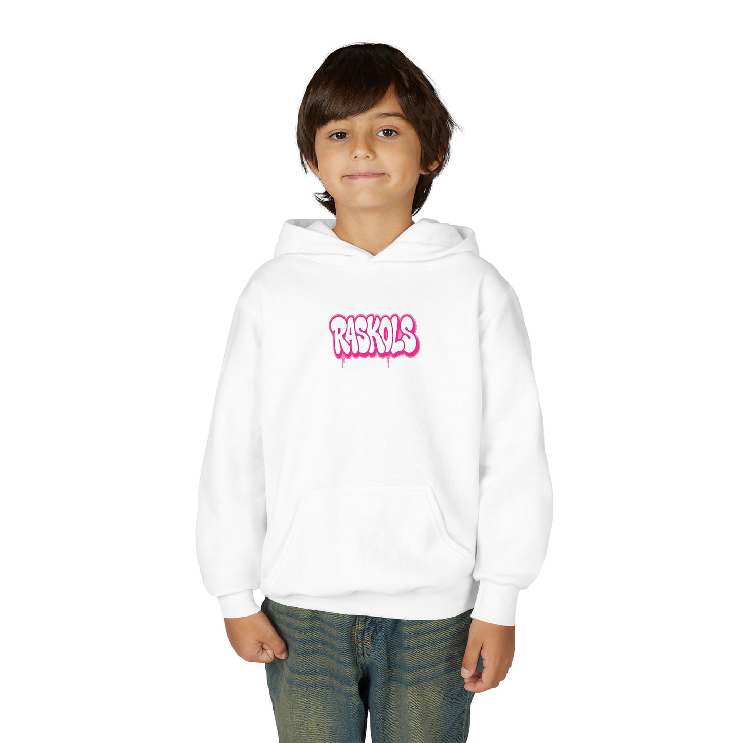 Youth 'Raskols' Pink Bubble Hoodie — Cute Streetwear Pullover for Kids
